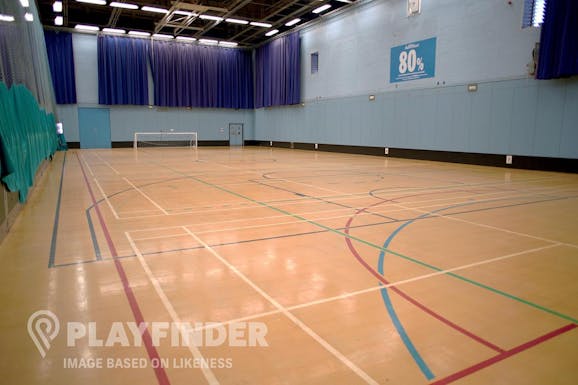 Lees Brook Academy 5 a side pitch | Sports hall football pitch