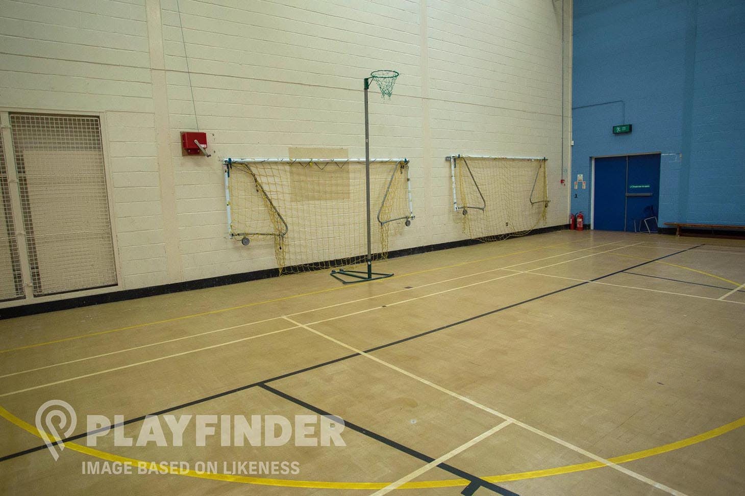 Bradford Grammar School Indoor | Hard netball court