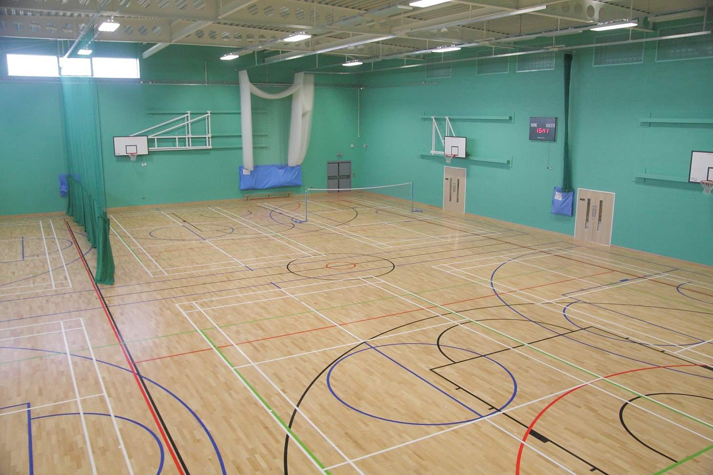 Wellsway Sports Centre Indoor netball court