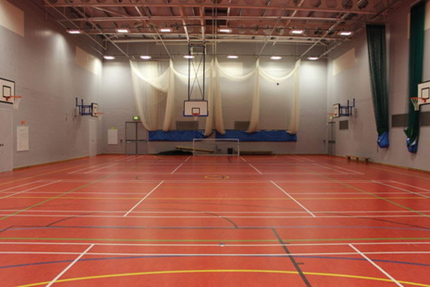 Holte School Indoor basketball court