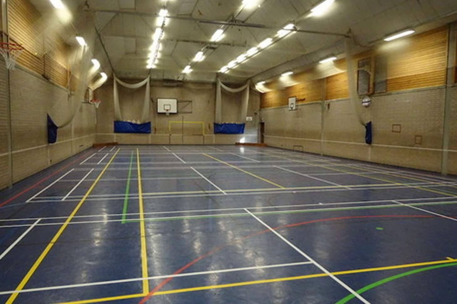 Tudor Grange Academy Robert Smyth Indoor basketball court