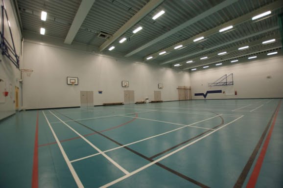 Walthamstow School for Girls Indoor basketball court