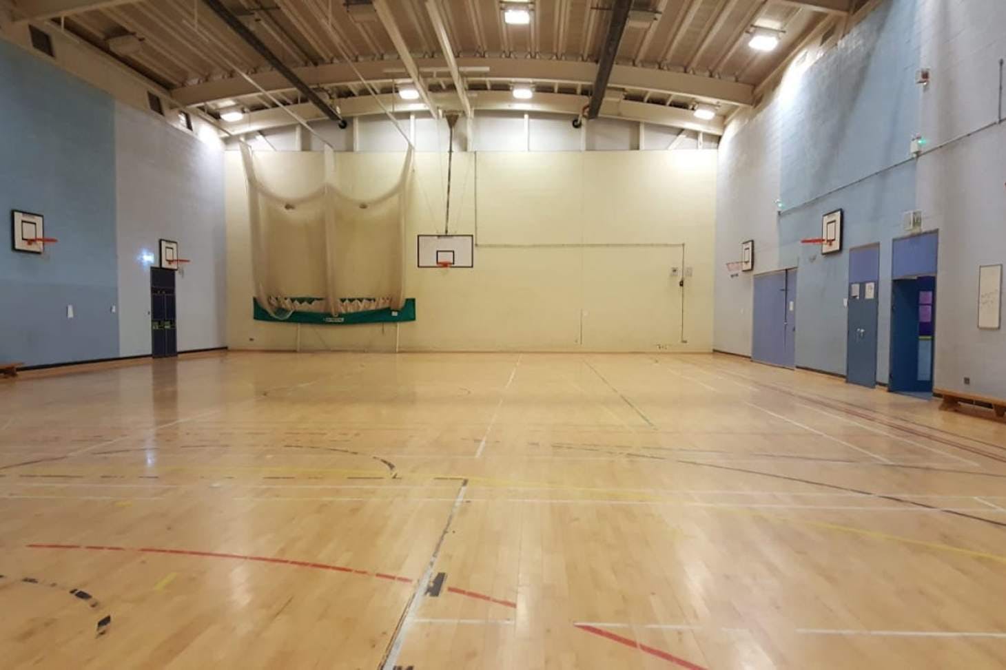Outwood Academy Freeston Indoor basketball court