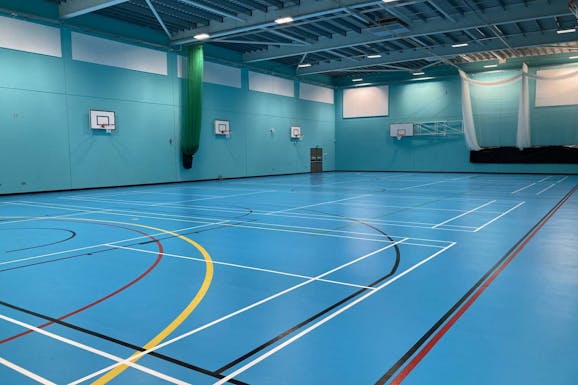 The Swan School Indoor badminton court