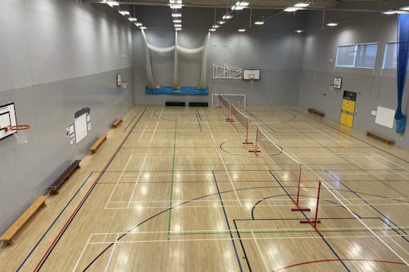 Outwood Academy Carlton Indoor badminton court