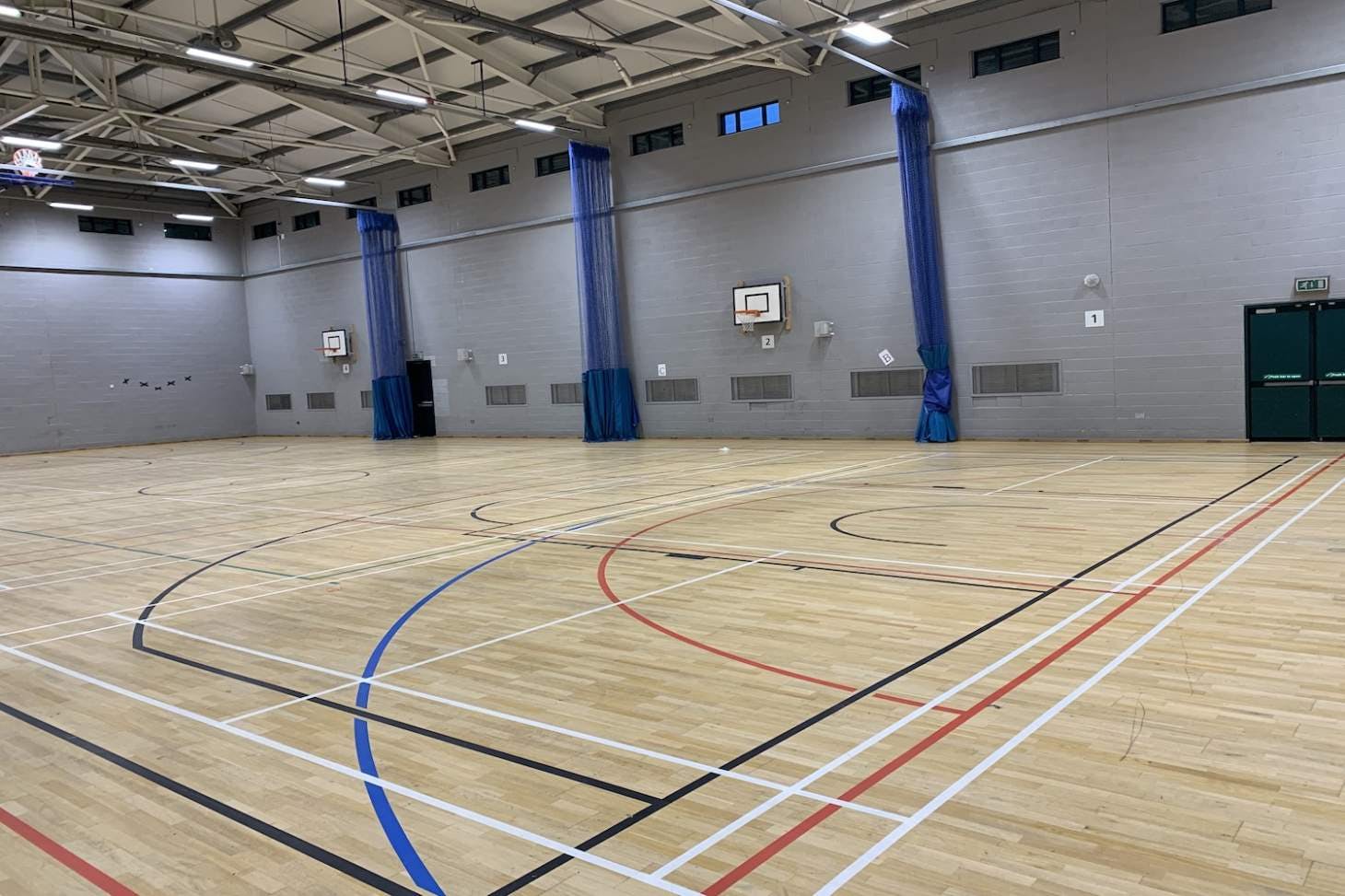 Fairfield High School for Girls Indoor basketball court