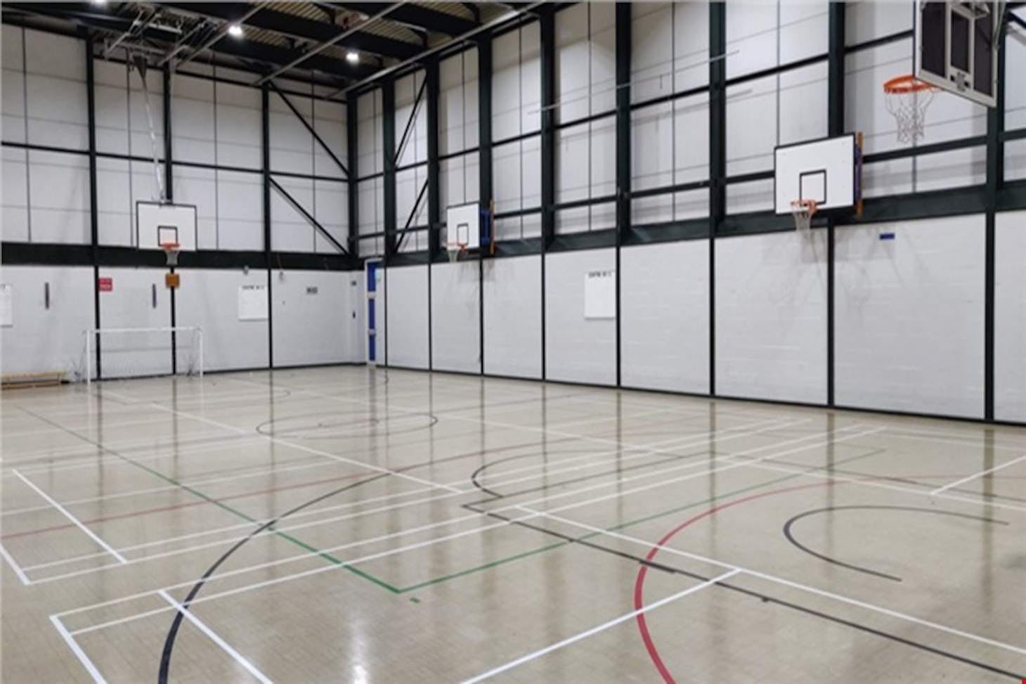 Penketh High School Indoor badminton court