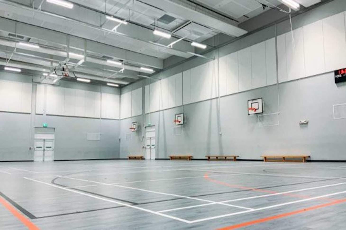 King Edwards VI Northfield School for Girls Indoor basketball court