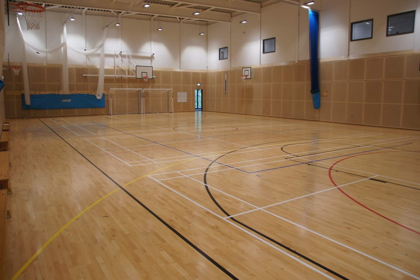 Wye School Indoor basketball court