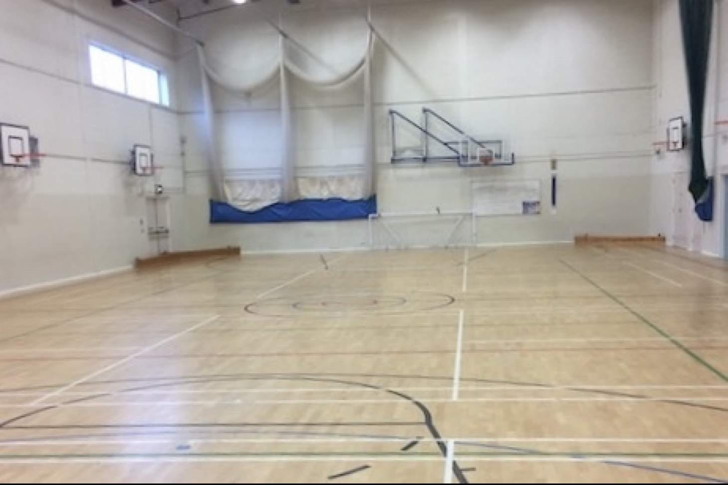 Trinity Academy Sowerby Bridge Indoor badminton court