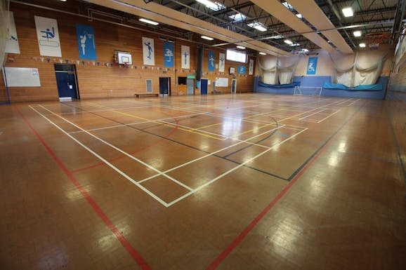 Newsome Academy Indoor basketball court