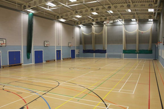 Rossington All Saints Academy Half court | Sports hall basketball court