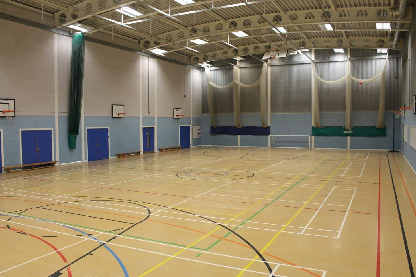 Rossington All Saints Academy Court | Sports hall netball court
