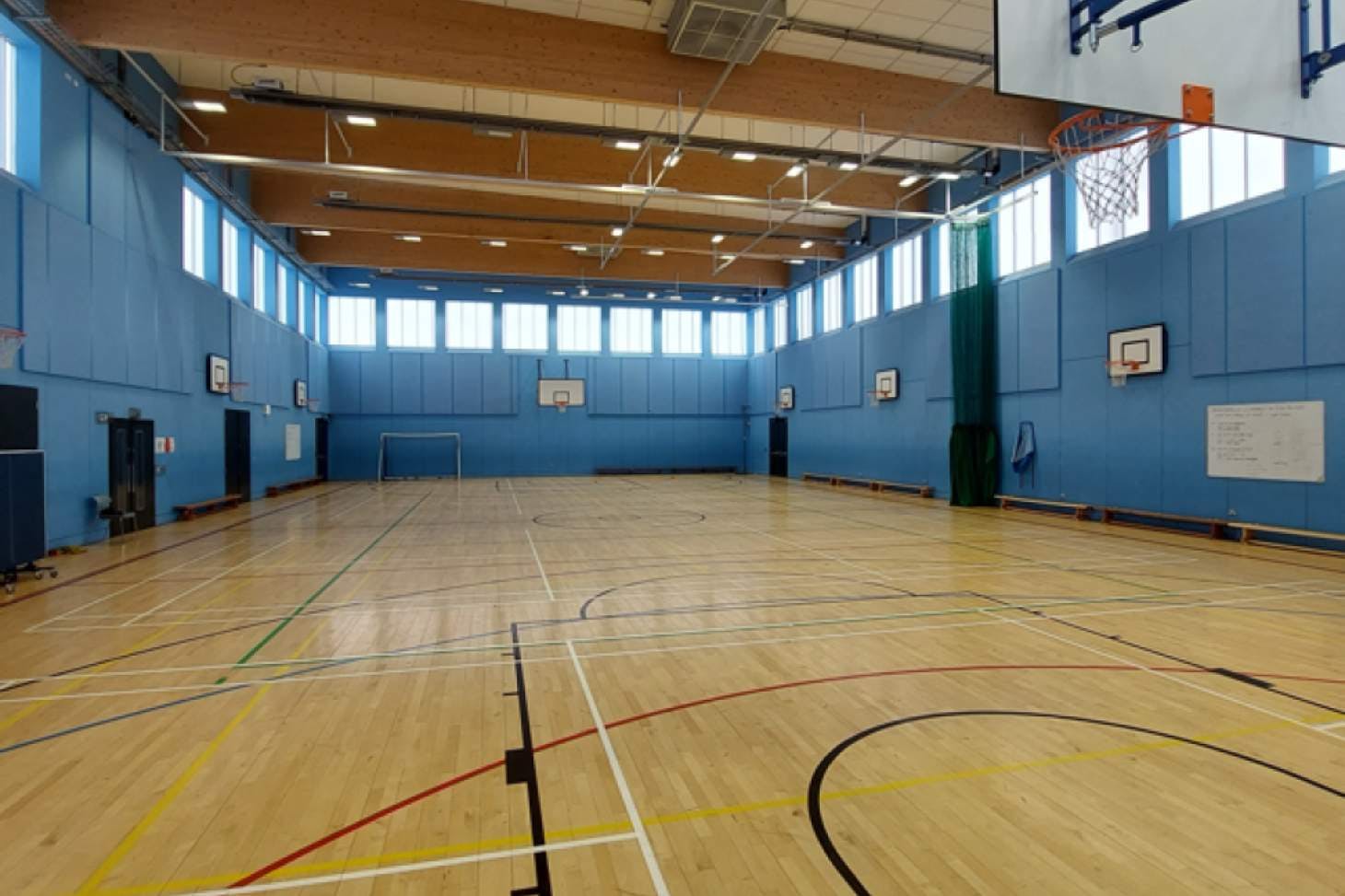 All Saints Catholic College Court | Sports hall badminton court