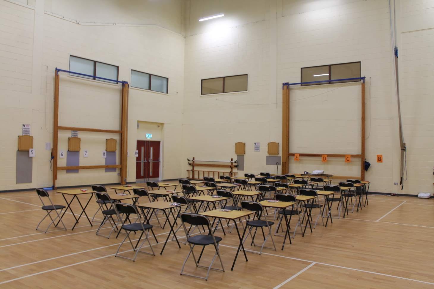 Ryburn Valley High School Indoor badminton court