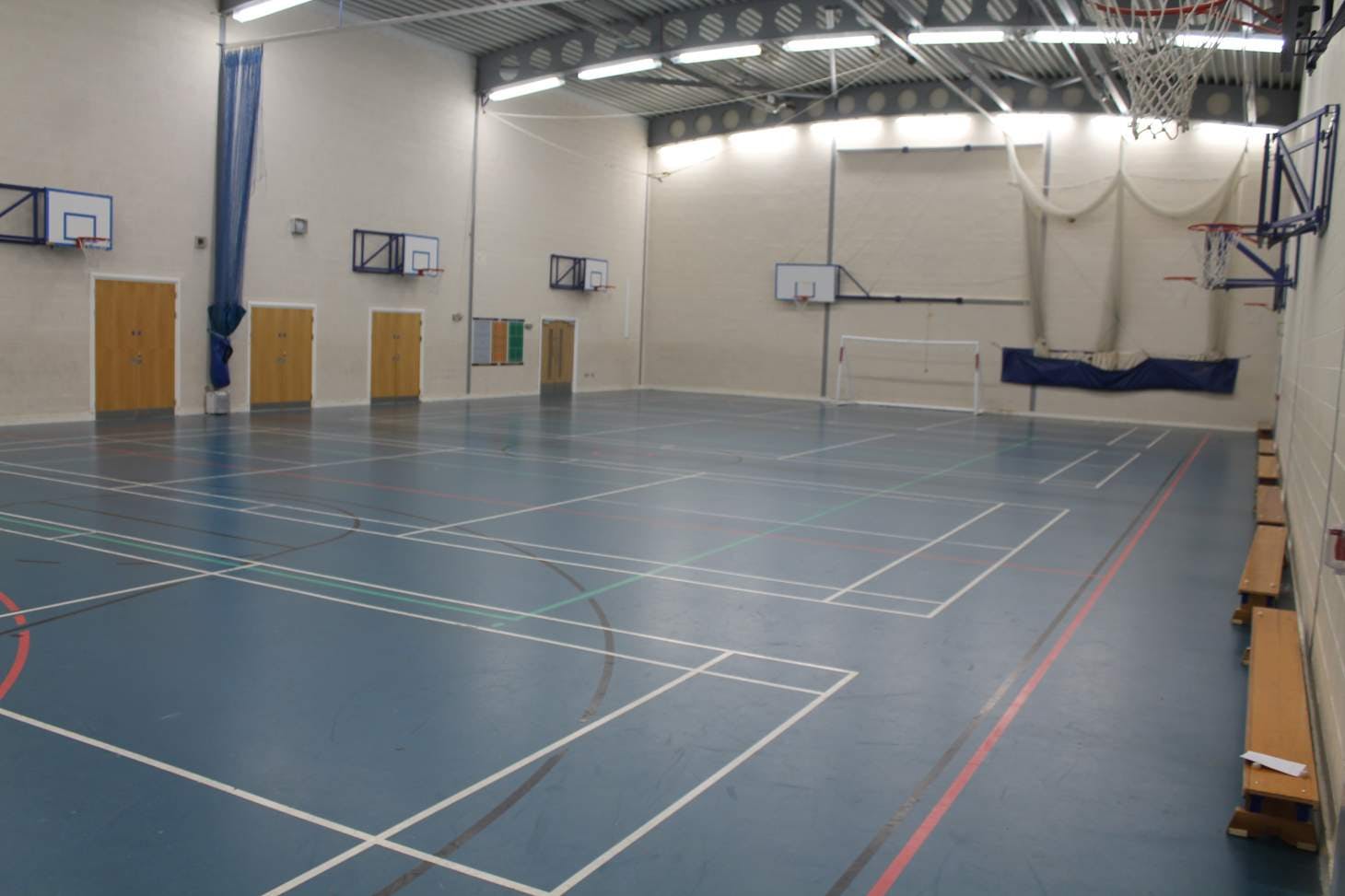 Leek High School Indoor netball court