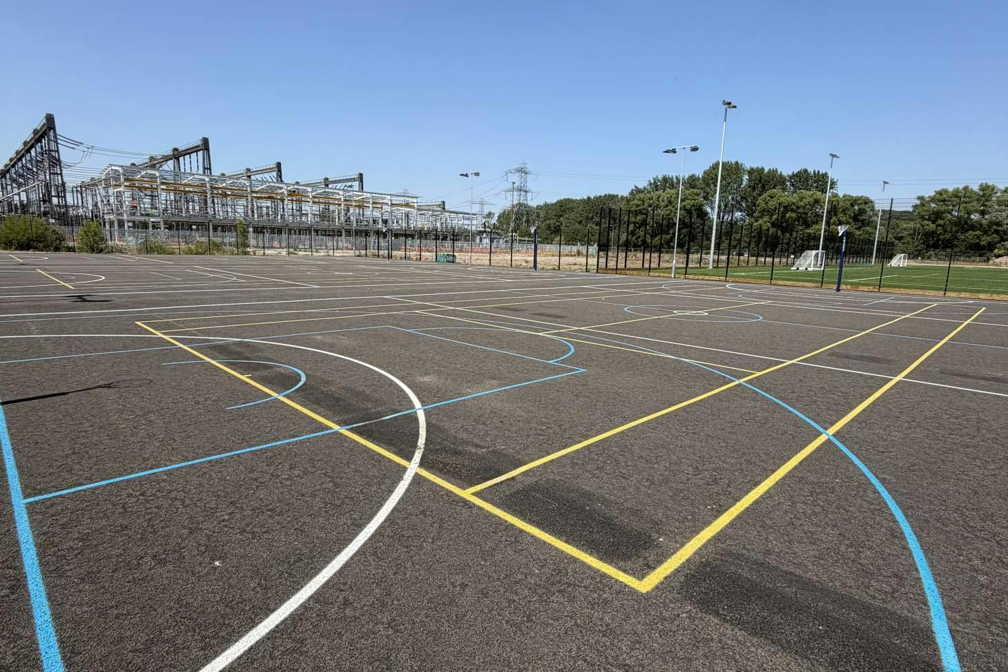 Rugeley John Taylor School Outdoor | Concrete netball court