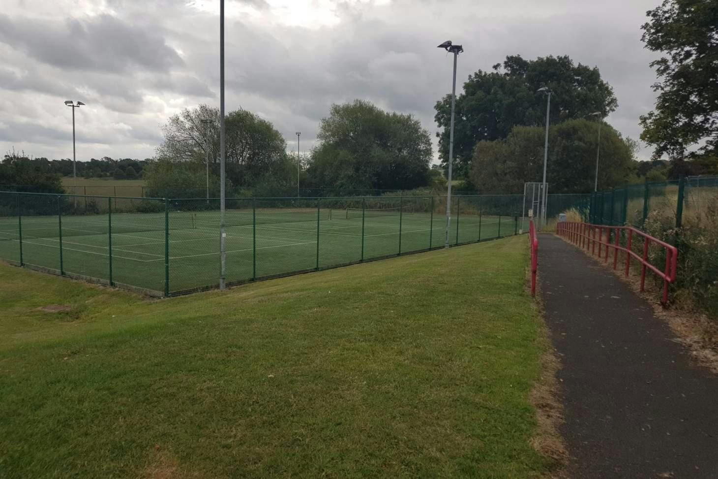 Ponteland Community Primary School Outdoor | Astroturf tennis court