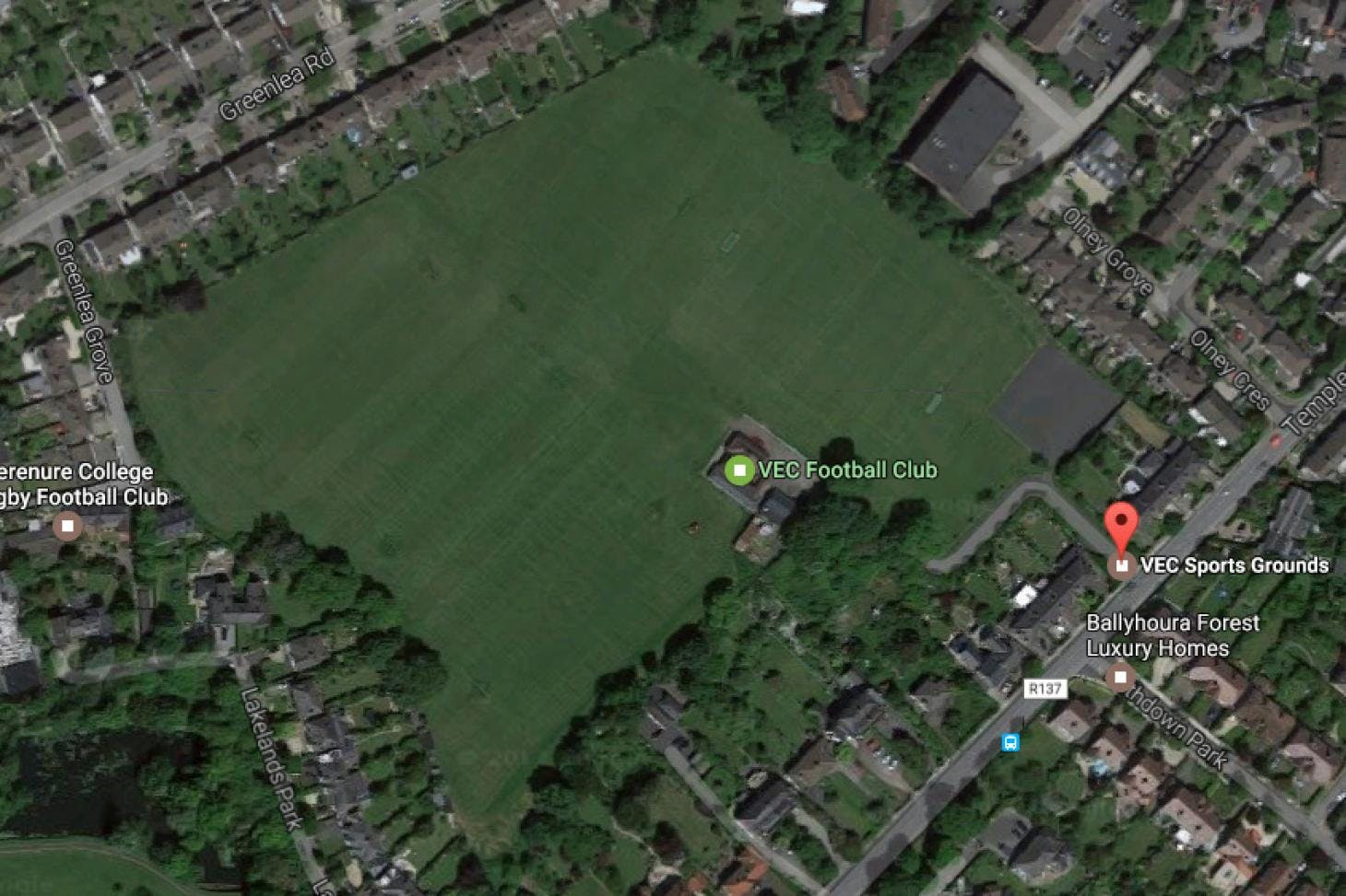 VEC Sports Grounds 11 a side | Grass football pitch