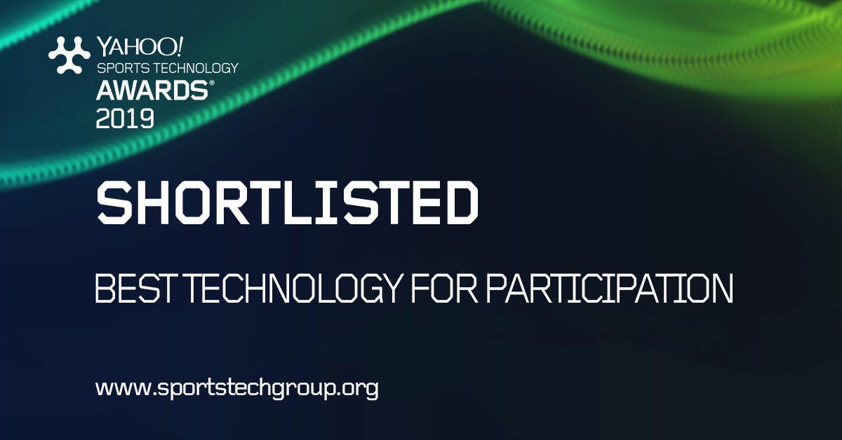 Sports Technology Awards 2019 Shortlisted for Best Technology for Participation